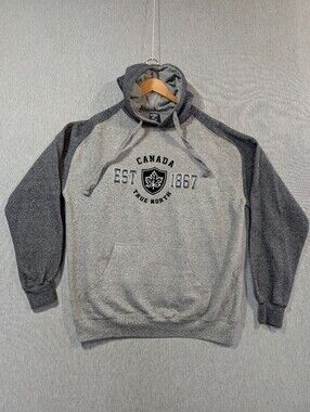 Canada True North Oversized Hoodie Men's XL Gray Black
